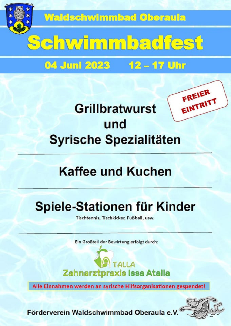 Schwimmbadfest @ Waldschwimmbad Oberaula